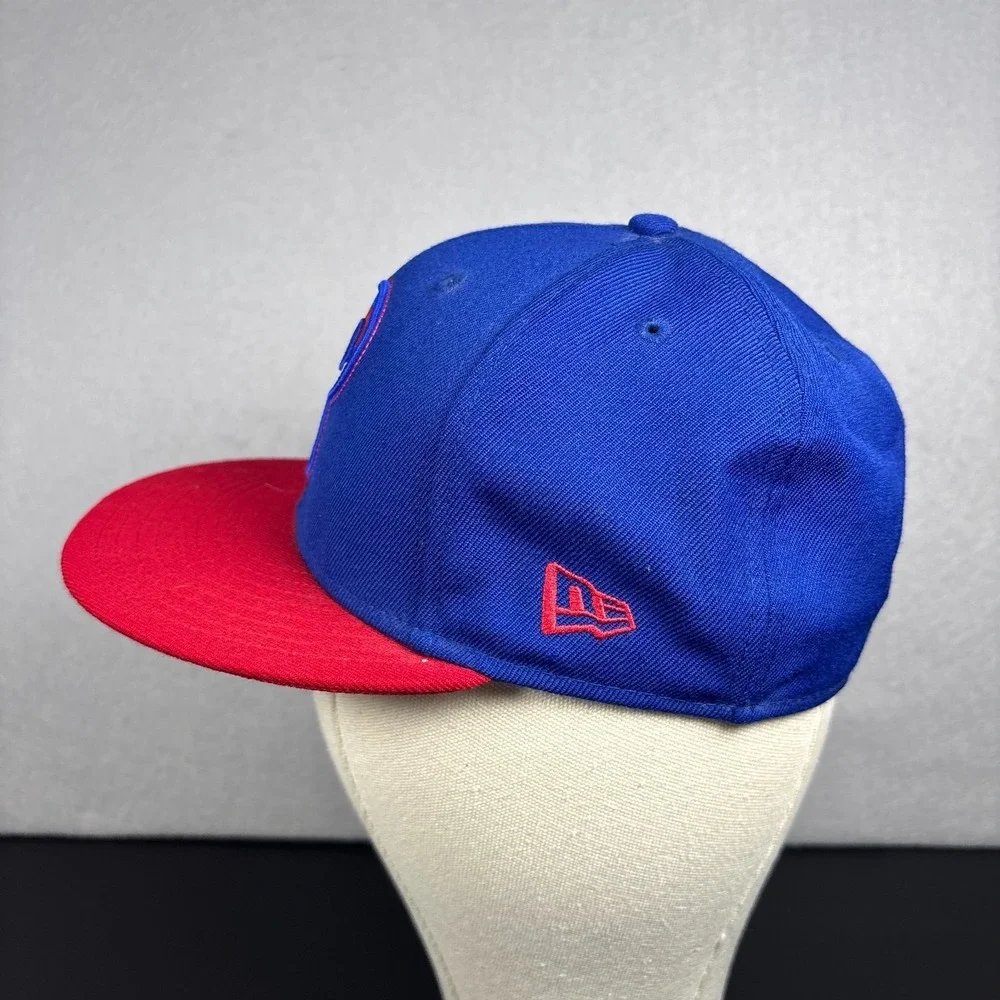 New Era Philadelphia Phillies Snapback Hat Cap Blue Red MLB Retro Size 7 59FIFTY